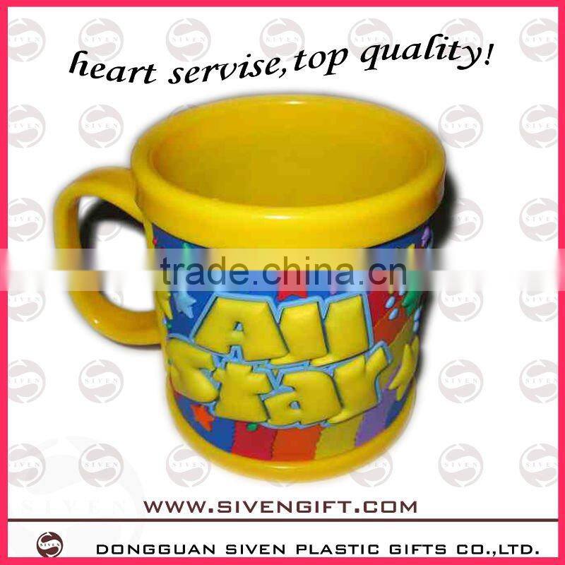 2014 customized pvc + ABS advertise cup for promotion use