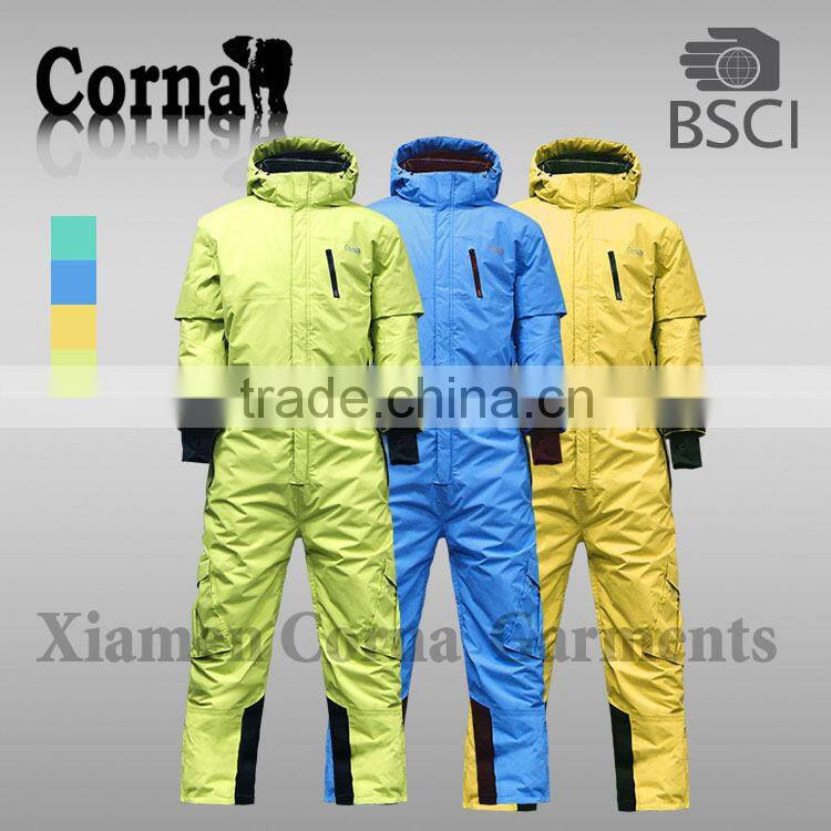 Unique design fashionable windproof ski suit one piece