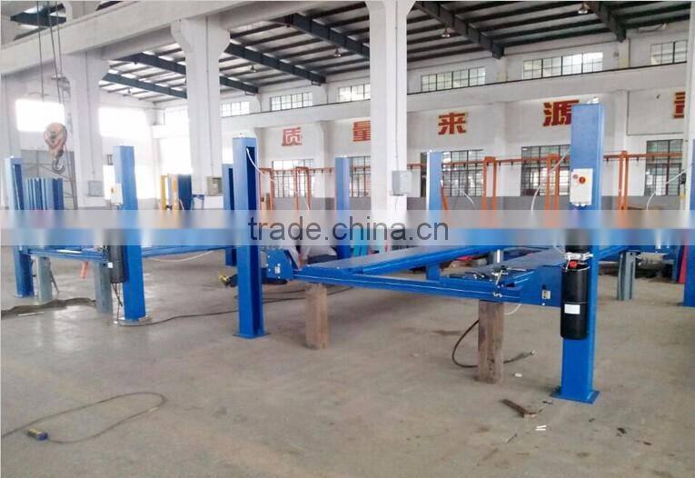 4 post car lift with casters 5000kg