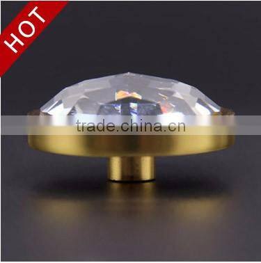 1 1/9 inch zinc base chrome plated amethyst glass knob