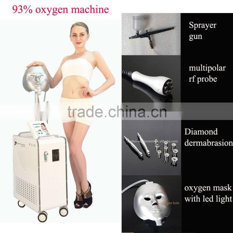 AYJ-Y80(CE)fuctional oxygen machine with derma pen skin tightening salon equipment