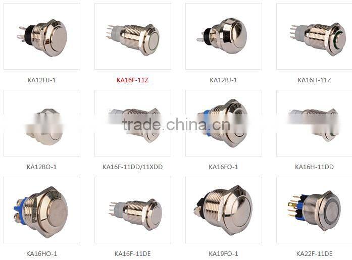 1NO 1NC 22mm flat lockout emergency led usb push pull button switch