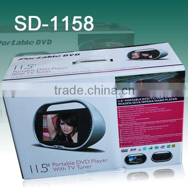 11" inch Portable DVD Player with TV Tuner