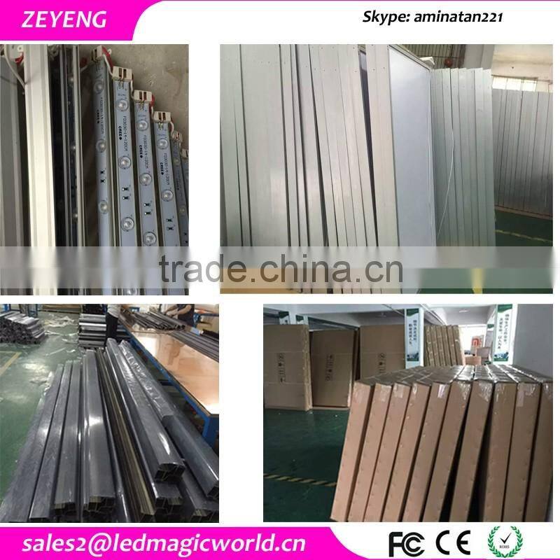 Branded clothing shops advertising lighted billboard Fashionable aluminum frame sign