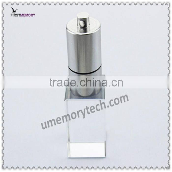 2017 new gift 3D logo printed crystal glass16 usb flash drive 512