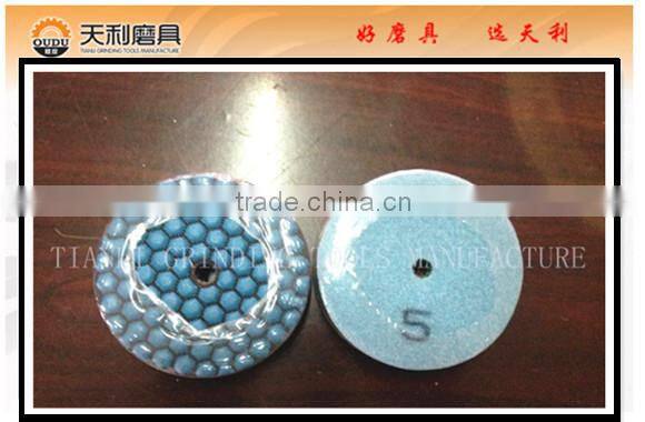 5 step dry grinding pads for granite