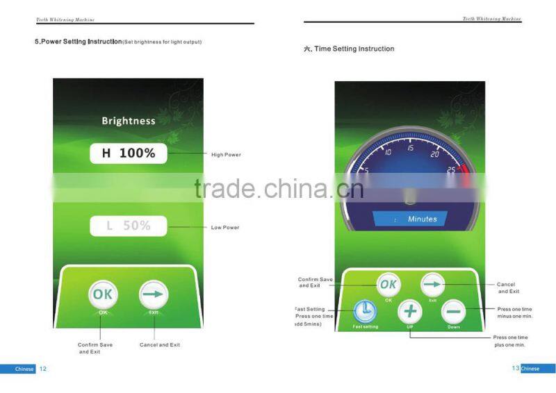 blue red purple led light teeth whitening