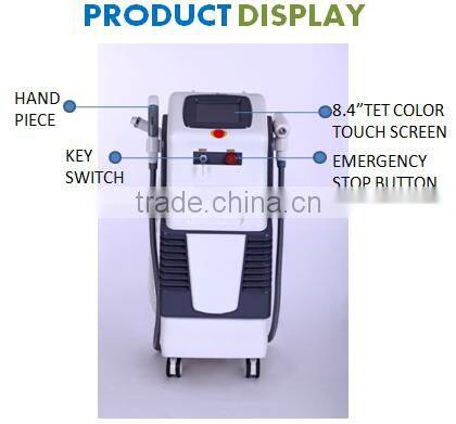 2016 newest laser hair removal multifunctional elight ipl rf nd yag 4in 1 beauty machine for salon application