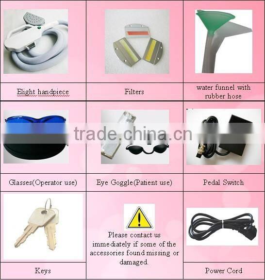 hot sale professional elight beauty equipment / (IPL+RF) hair removal machine from Beijing supplier -C006