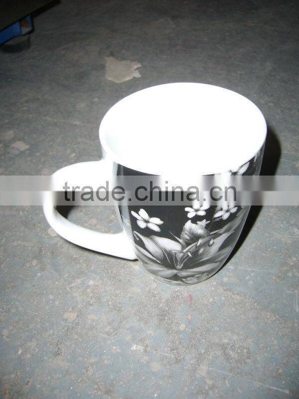 black personality ceramic thermal cup wholesale