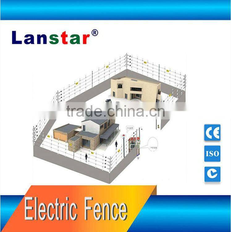 Solar security installations residential electric fence product advanced perimeter security electric fence accessories
