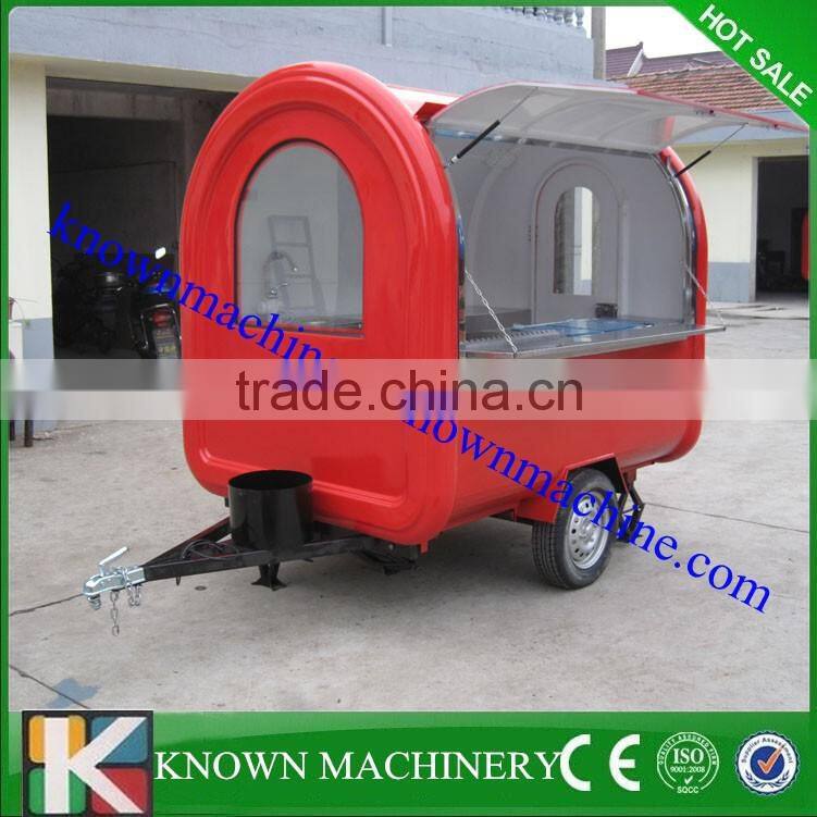 Small model cheap price fast food mobile kitchen trailer,catering trailers for sale