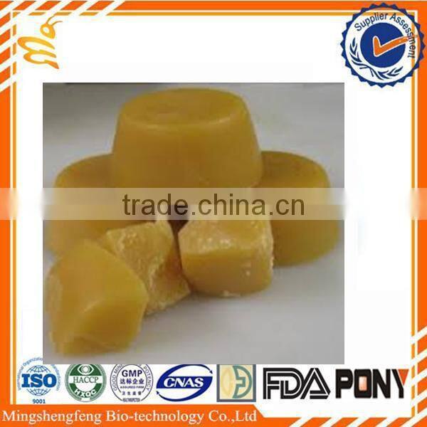 High quality yellow filtered beeswax block