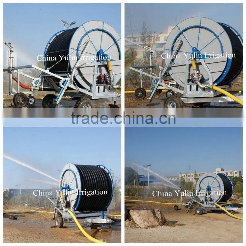High Efficient Energy-saving Water Turbine Hose Reel Boom Irrigation /Whatsapp:0086-13604256547