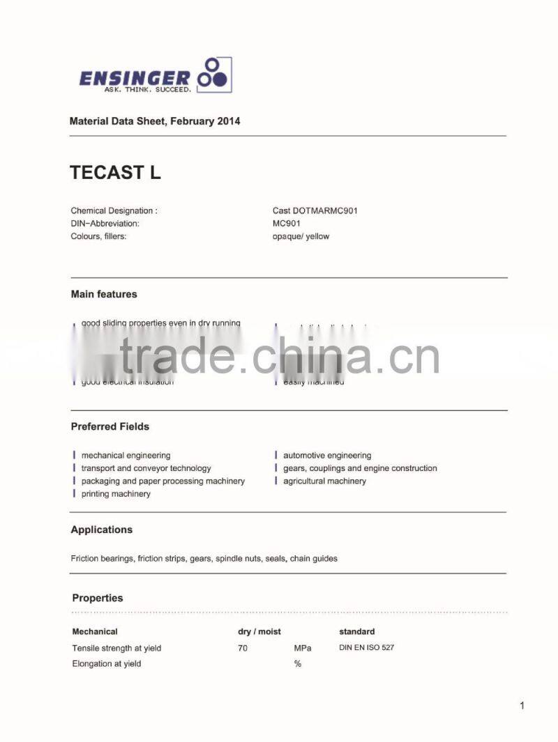 Made in China nylon gears nylon wheel