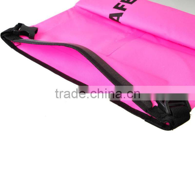 Pink Back strap dry bag waterproof sports bag folding dry bag