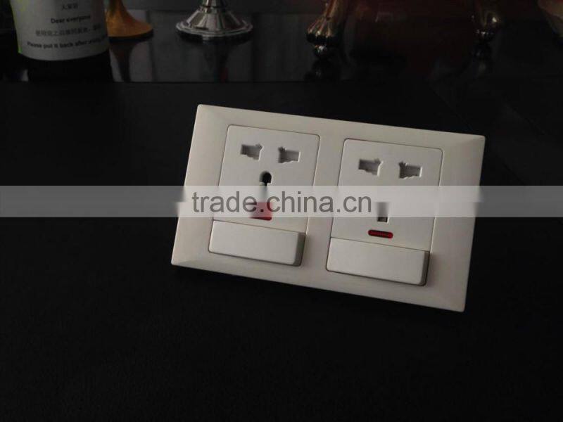 China custom white plastic pushbotton