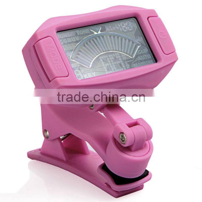 Digital Clip-on Guitar Tuner Color LCD for Chromatic Guitar Bass Violin Ukulele