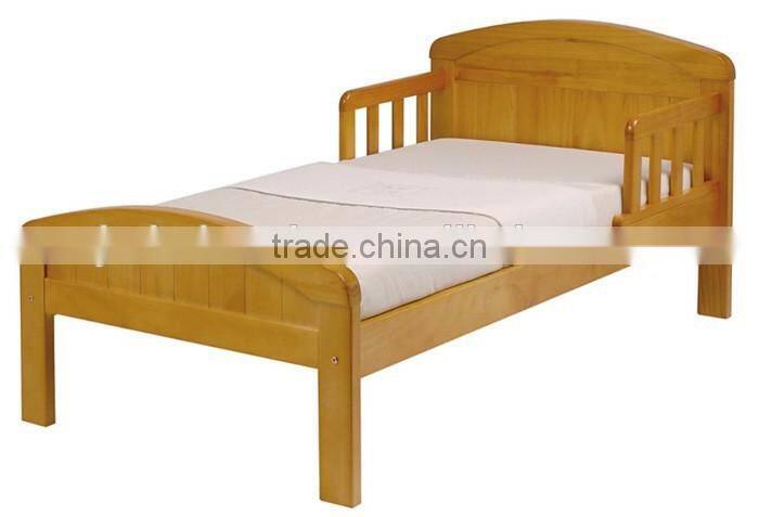 Classical Style Cheap Price Pine wood Nursery Baby Toddler Bed