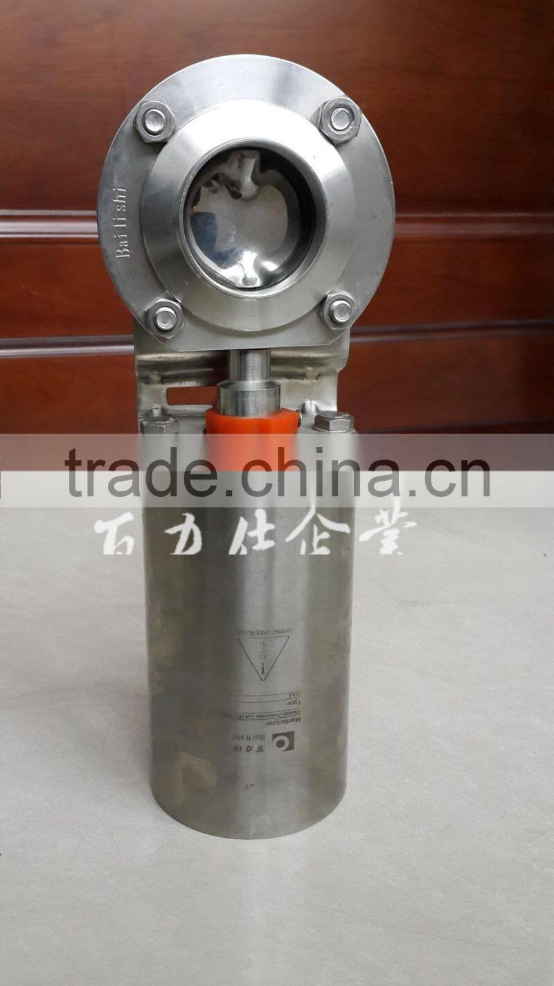Popular Tri-clamp connection electric/penumatic butterfly valve