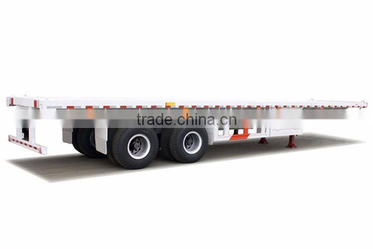 Cheap 40ft flatbed semi trailer with container lock