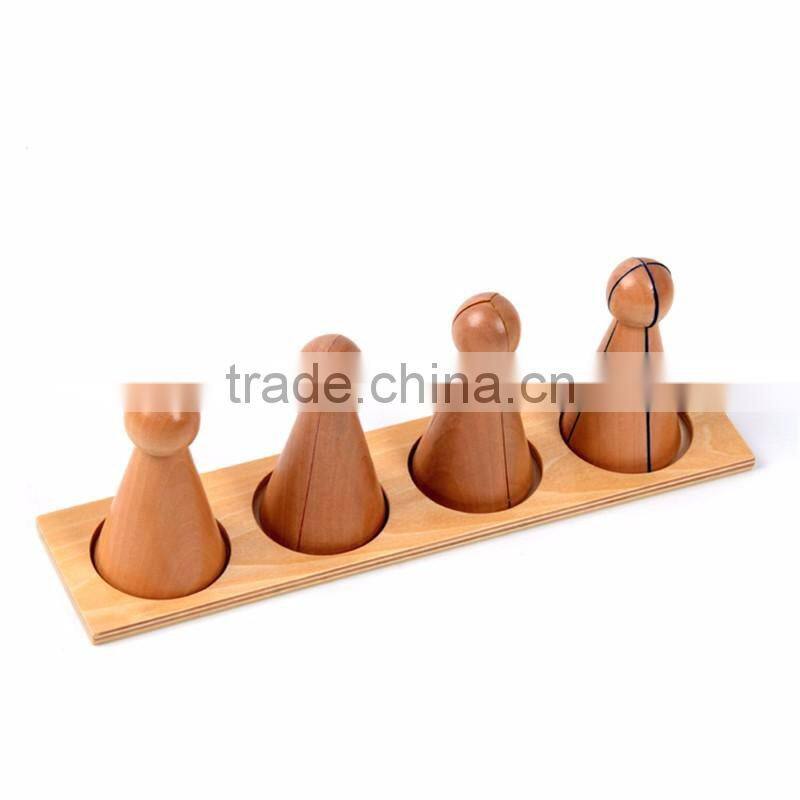 Wooden math education Montessori Fraction Skittles toy