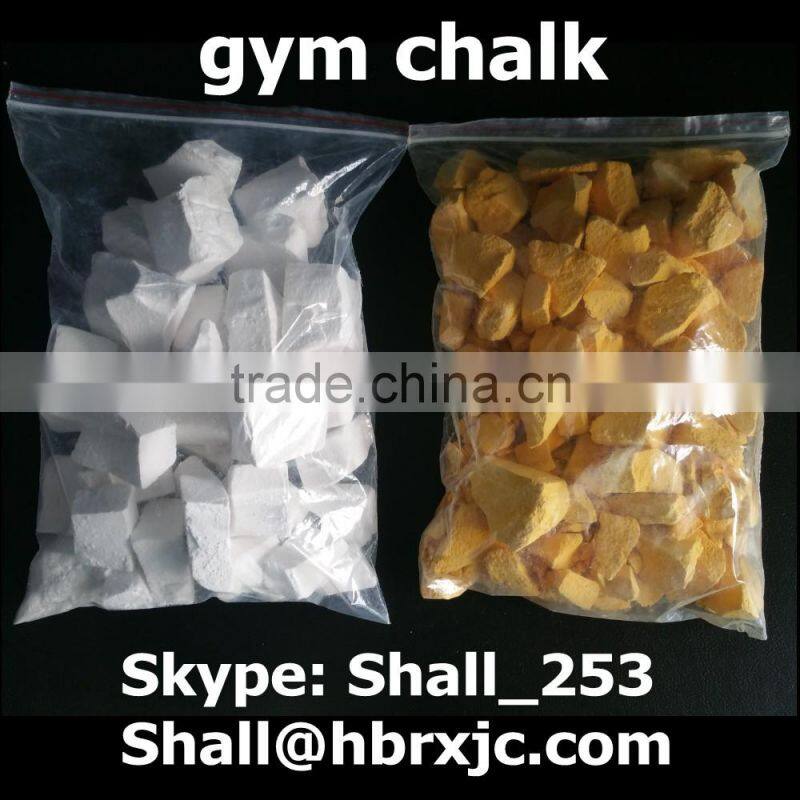 anti-slip various color gym chalk powder, crush, block, chunky