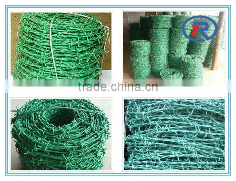 alibaba China cheap price PVC coated Barbed Wire