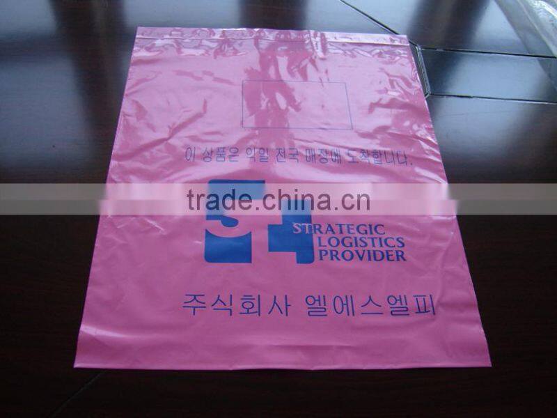 Different kind of plastic flat bags for shopping or package