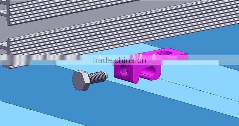 high quality steel structure prevent water leaking rooftop Solar panel mounting system