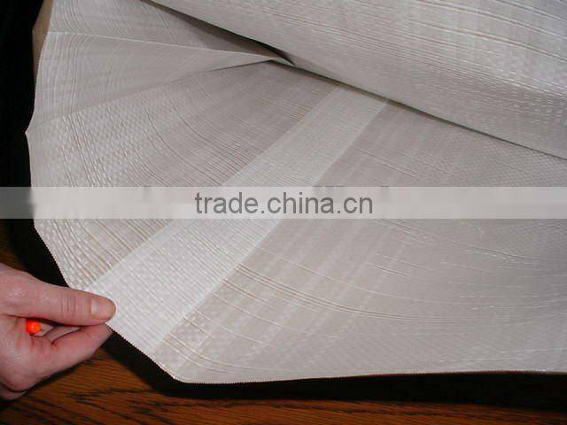 Solid yellow Kraft paper laminated woven fabirc