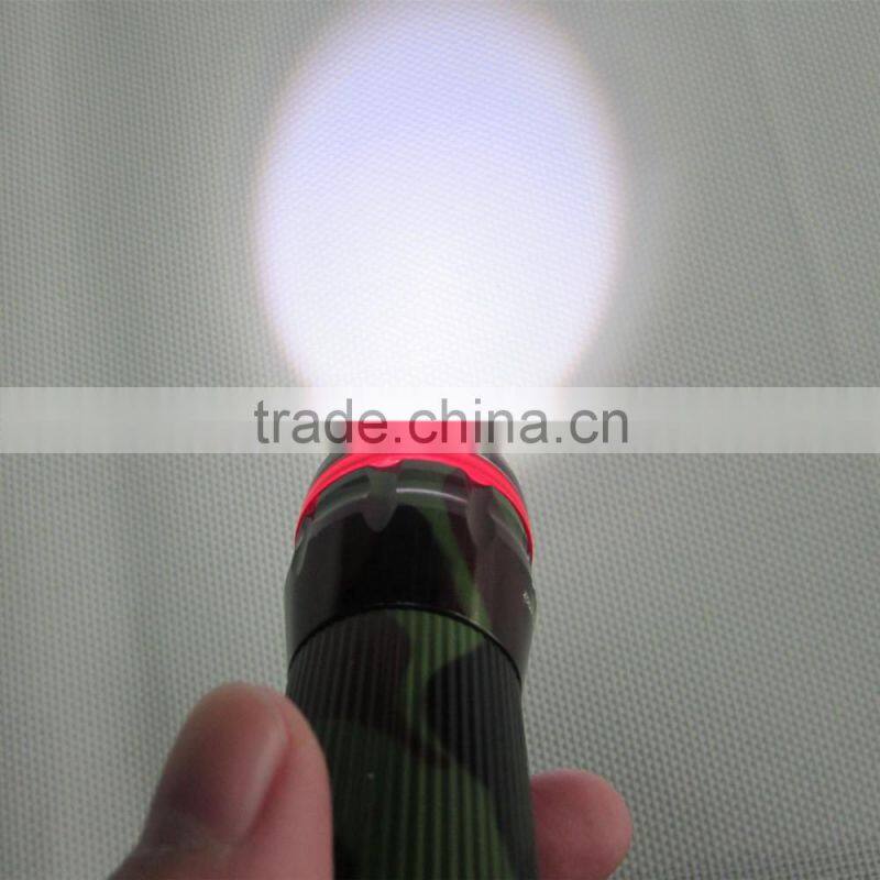 3 Different Modes Camouflage Pattern Emergency Torch Light With