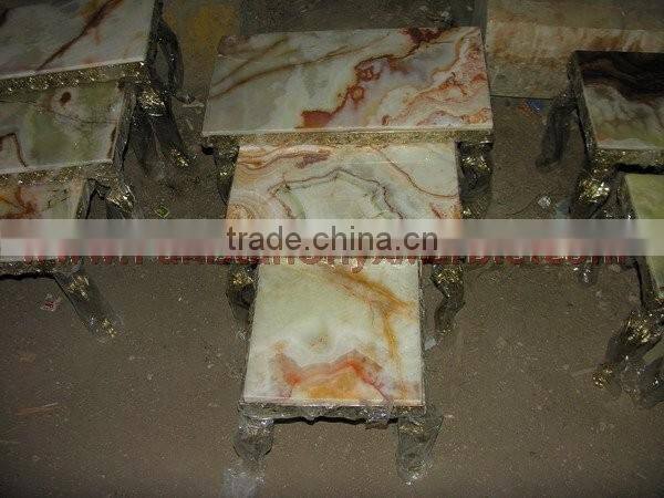 PAKISTAN NATURAL GOOD SALE ONYX TABLES COLLECTION