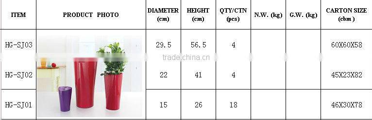 polypropylene plastic pot,flowerpot,cheap flowerpot,glossy flowerpot