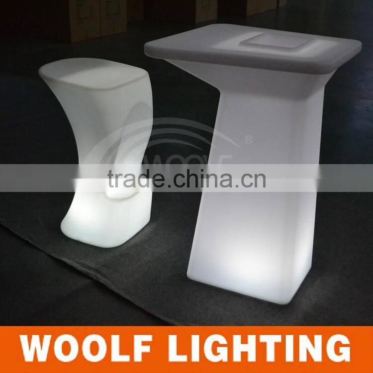 CE and Rohs Cert KTV Nightclub Illuminated RBG LED High Chair