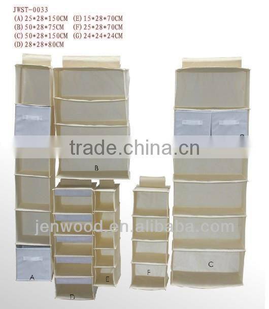 Fabric Hanging fabric drawer shoe organizer