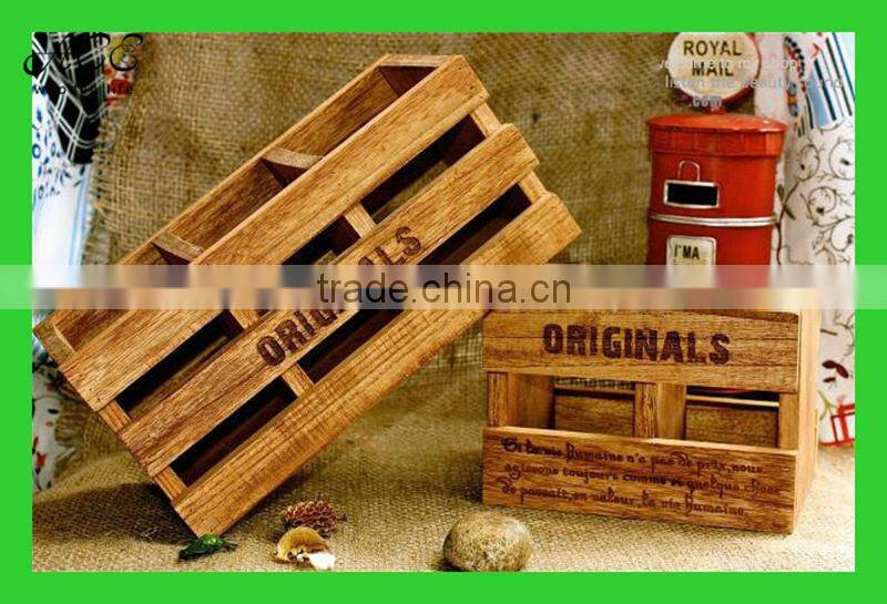 Vintage wooden box Rustic wooden box