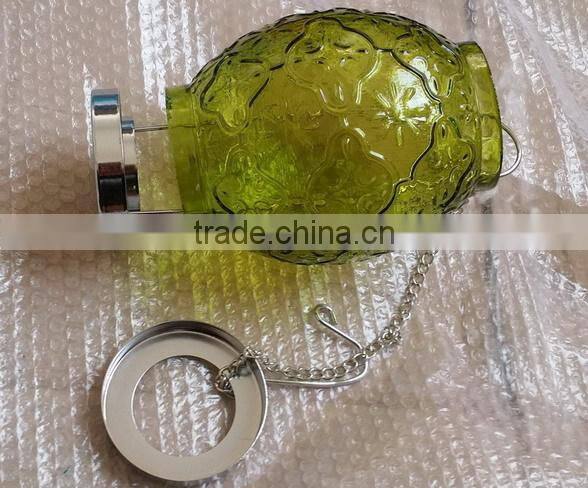 spray glass ball bottle candle holder