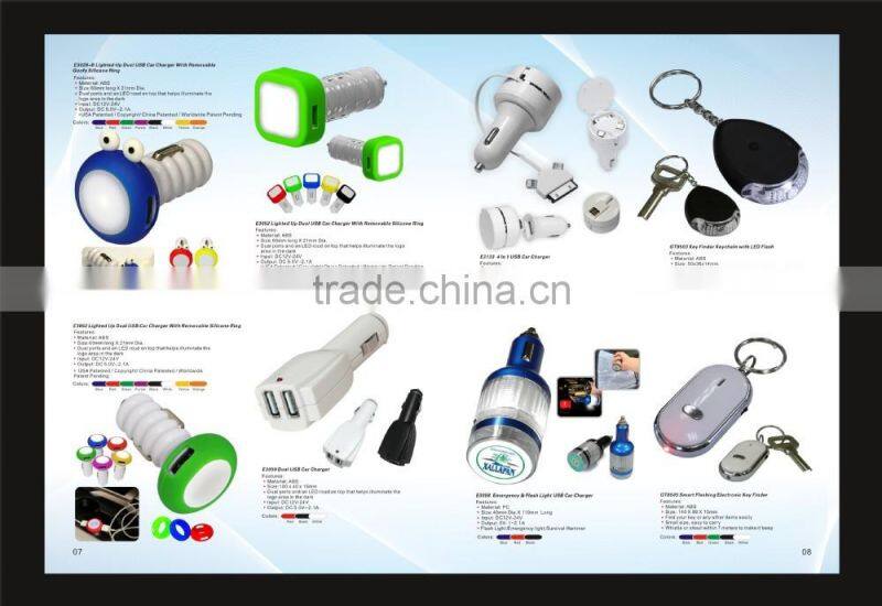 ABS electronic whistle key finder/key chain with Led flash