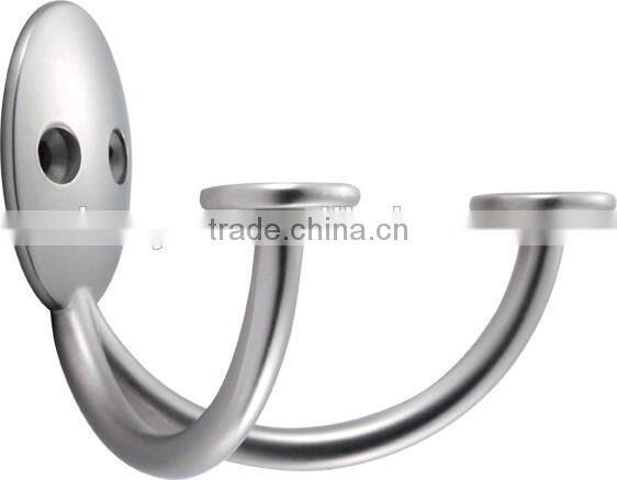 Wholesale Small Wall Mount Stainless Steel Twin Coat Hat Robe Hook