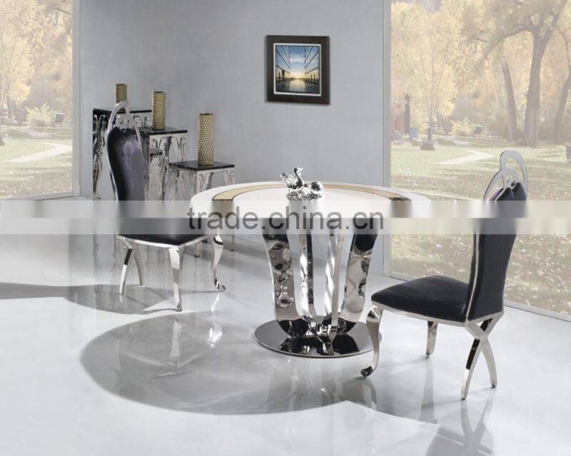TH283 good quality marble top round dining table
