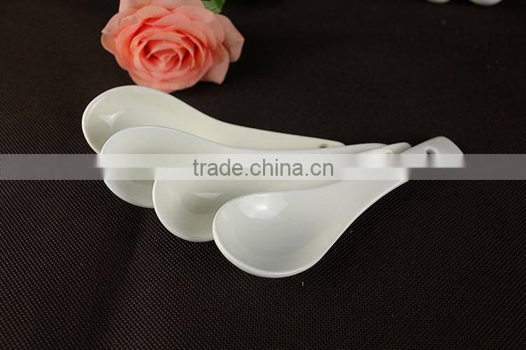 China factory suppliers porcelain coffee tea soup anti-shake spoon