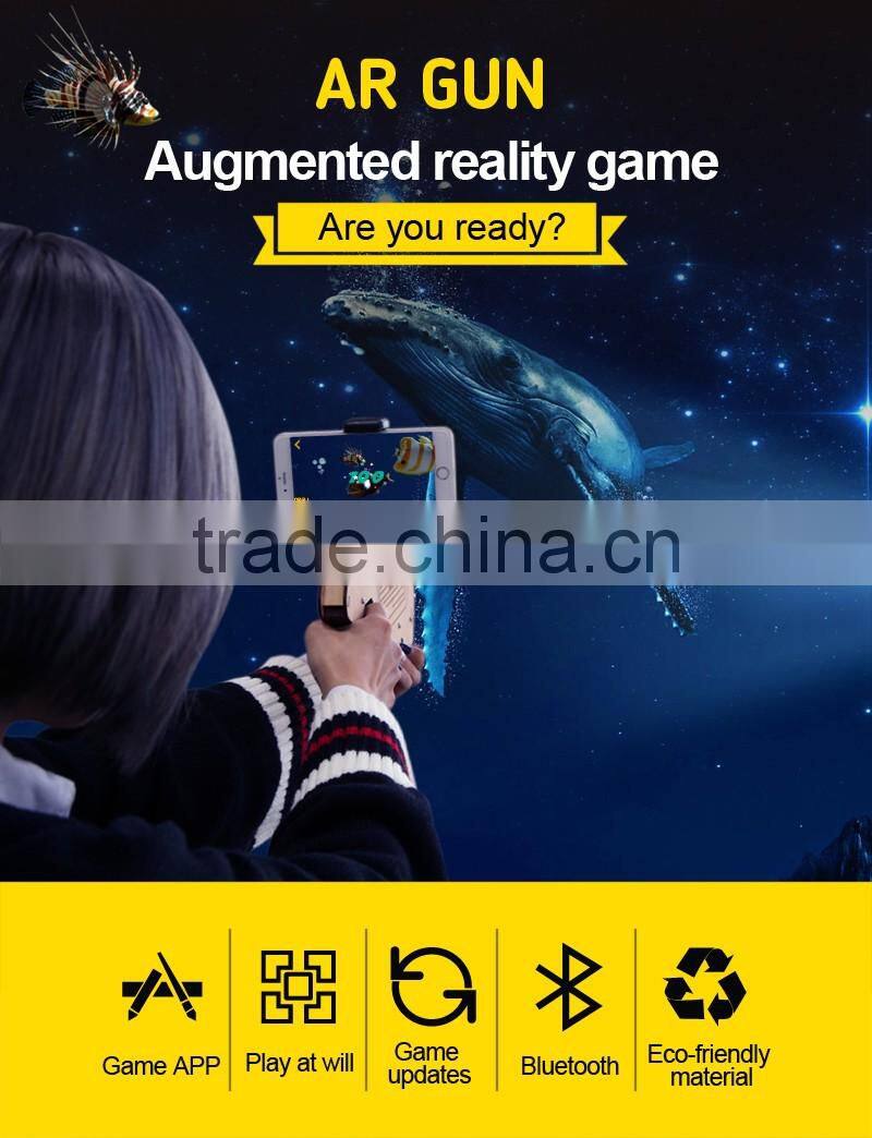 wholesale bluetooth funny Ar gun wooden toy 3d Ar gun game