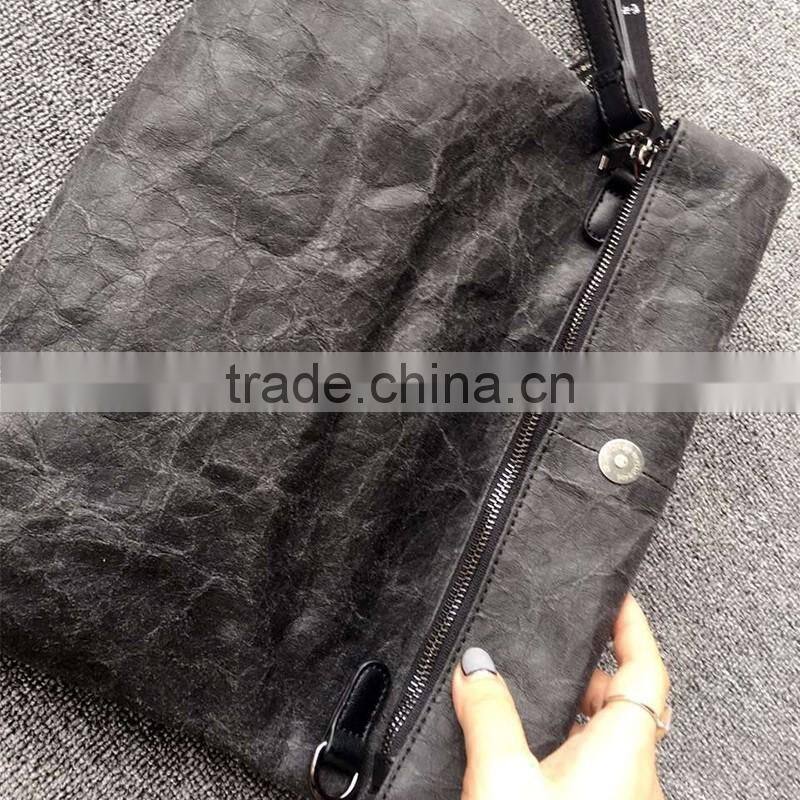 Resistant Washable Kraft Paper Cosmetic Clutch Bag