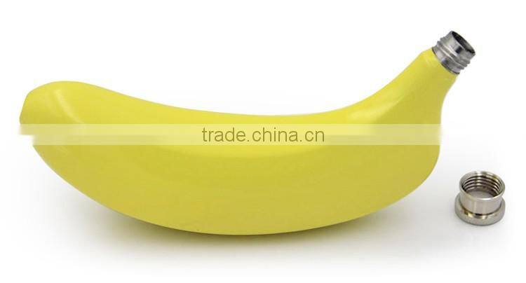 Bananas stainless steel hip flask, 5 OZ stainless steel flagon banana hip flask