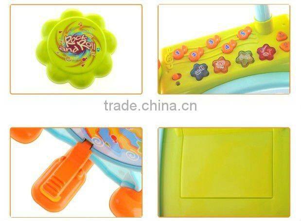 Supply fashion plastic cute kids toys rack drum mix wholesale