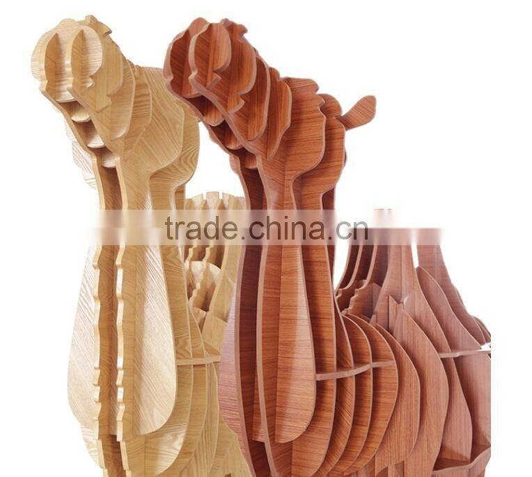 Home decoration High Quality Wooden DIY Camel Display end Table