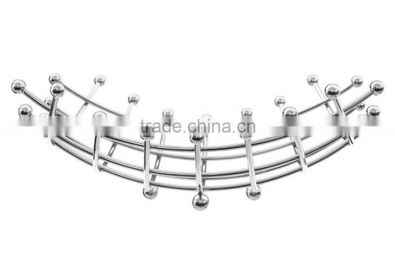 Chromed Steel Silver Fruit Basket WI0073 - kitchen 40cm * 10cm wire stand