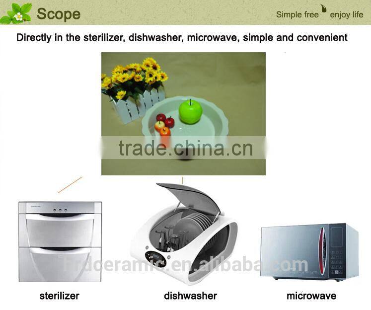 wholesale daily use porcelain ceramic bakeware Fruit plate