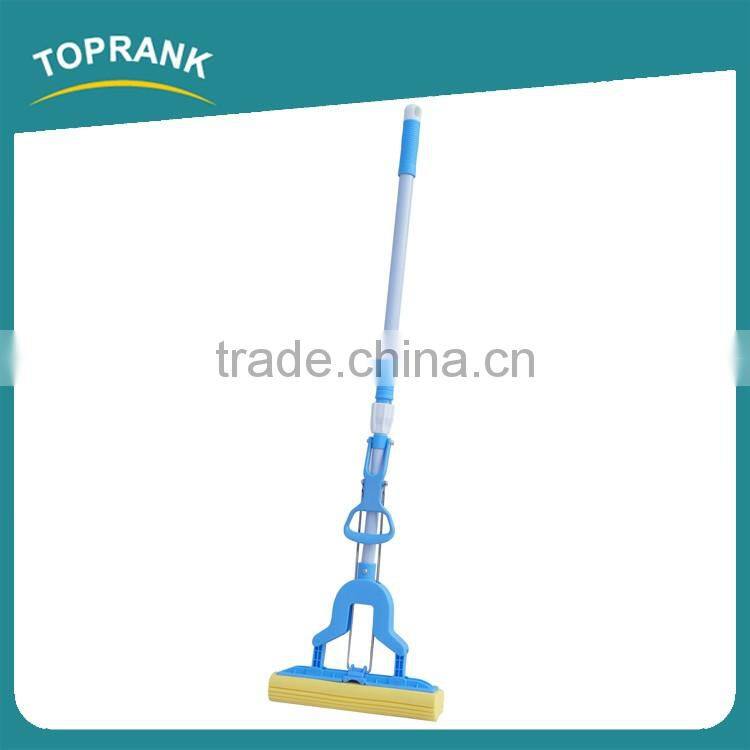Toprank Eco Double Roller Home Easy Use Floor Cleaning Mop Magic Folding 360 Squeeze Yellow Sponge PVA Mop